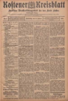 Kostener Kreisblatt: amtliches Ver&ouml;ffentlichungsblatt f&uuml;r den Kreis Kosten 1906.01.11 Jg.41 Nr5