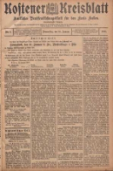 Kostener Kreisblatt: amtliches Ver&ouml;ffentlichungsblatt f&uuml;r den Kreis Kosten 1906.01.18 Jg.41 Nr8