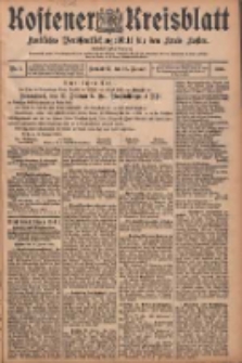 Kostener Kreisblatt: amtliches Veröffentlichungsblatt für den Kreis Kosten 1906.01.20 Jg.41 Nr9