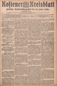 Kostener Kreisblatt: amtliches Veröffentlichungsblatt für den Kreis Kosten 1906.02.01 Jg.41 Nr14