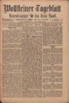 Wollsteiner Tageblatt: Generalanzeiger f&uuml;r den Kreis Bomst: mit der Gratis-Beilage: "Bl&auml;tter und Bl&uuml;ten" 1911.09.10 Nr213