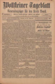 Wollsteiner Tageblatt: Generalanzeiger für den Kreis Bomst: mit der Gratis-Beilage: "Blätter und Blüten" 1911.09.12 Nr214