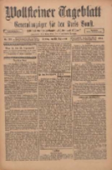 Wollsteiner Tageblatt: Generalanzeiger f&uuml;r den Kreis Bomst: mit der Gratis-Beilage: "Bl&auml;tter und Bl&uuml;ten" 1911.09.15 Nr217