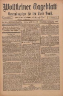 Wollsteiner Tageblatt: Generalanzeiger für den Kreis Bomst: mit der Gratis-Beilage: "Blätter und Blüten" 1911.09.15 Nr217