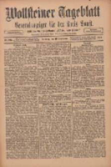 Wollsteiner Tageblatt: Generalanzeiger f&uuml;r den Kreis Bomst: mit der Gratis-Beilage: "Bl&auml;tter und Bl&uuml;ten" 1911.09.19 Nr220