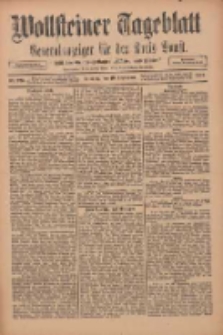 Wollsteiner Tageblatt: Generalanzeiger für den Kreis Bomst: mit der Gratis-Beilage: "Blätter und Blüten" 1911.09.19 Nr220