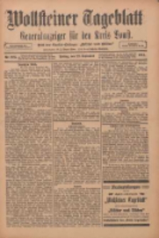 Wollsteiner Tageblatt: Generalanzeiger f&uuml;r den Kreis Bomst: mit der Gratis-Beilage: "Bl&auml;tter und Bl&uuml;ten" 1911.09.22 Nr223
