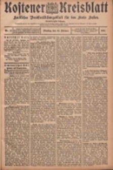 Kostener Kreisblatt: amtliches Ver&ouml;ffentlichungsblatt f&uuml;r den Kreis Kosten 1906.02.20 Jg.41 Nr22