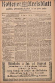 Kostener Kreisblatt: amtliches Ver&ouml;ffentlichungsblatt f&uuml;r den Kreis Kosten 1906.03.13 Jg.41 Nr31