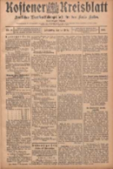 Kostener Kreisblatt: amtliches Ver&ouml;ffentlichungsblatt f&uuml;r den Kreis Kosten 1906.03.15 Jg.41 Nr32