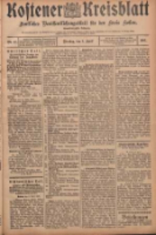 Kostener Kreisblatt: amtliches Veröffentlichungsblatt für den Kreis Kosten 1906.04.03 Jg.41 Nr40