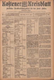 Kostener Kreisblatt: amtliches Ver&ouml;ffentlichungsblatt f&uuml;r den Kreis Kosten 1906.04.12 Jg.41 Nr44
