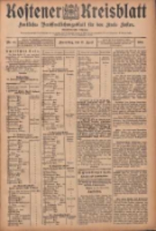 Kostener Kreisblatt: amtliches Veröffentlichungsblatt für den Kreis Kosten 1906.04.12 Jg.41 Nr44