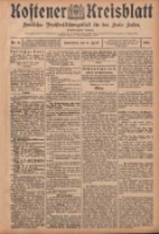 Kostener Kreisblatt: amtliches Ver&ouml;ffentlichungsblatt f&uuml;r den Kreis Kosten 1906.04.14 Jg.41 Nr45