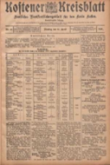Kostener Kreisblatt: amtliches Veröffentlichungsblatt für den Kreis Kosten 1906.04.24 Jg.41 Nr49