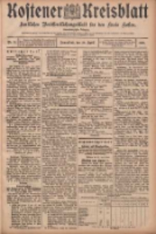 Kostener Kreisblatt: amtliches Ver&ouml;ffentlichungsblatt f&uuml;r den Kreis Kosten 1906.04.28 Jg.41 Nr51