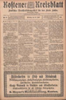 Kostener Kreisblatt: amtliches Veröffentlichungsblatt für den Kreis Kosten 1906.06.12 Jg.41 Nr70