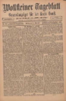 Wollsteiner Tageblatt: Generalanzeiger f&uuml;r den Kreis Bomst: mit der Gratis-Beilage: "Bl&auml;tter und Bl&uuml;ten" 1911.09.29 Nr229
