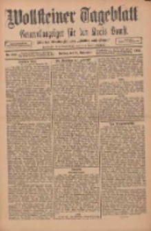 Wollsteiner Tageblatt: Generalanzeiger für den Kreis Bomst: mit der Gratis-Beilage: "Blätter und Blüten" 1911.09.29 Nr229
