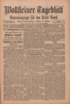 Wollsteiner Tageblatt: Generalanzeiger f&uuml;r den Kreis Bomst: mit der Gratis-Beilage: "Bl&auml;tter und Bl&uuml;ten" 1911.11.02 Nr258
