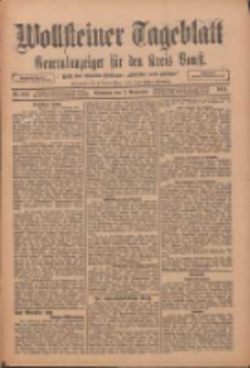 Wollsteiner Tageblatt: Generalanzeiger f&uuml;r den Kreis Bomst: mit der Gratis-Beilage: "Bl&auml;tter und Bl&uuml;ten" 1911.11.08 Nr263