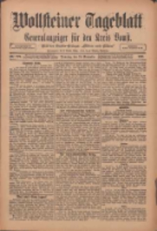 Wollsteiner Tageblatt: Generalanzeiger für den Kreis Bomst: mit der Gratis-Beilage: "Blätter und Blüten" 1911.11.28 Nr279