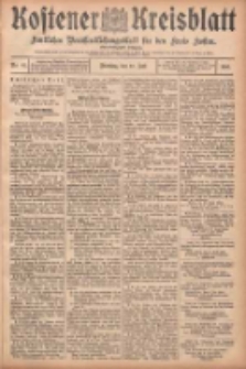 Kostener Kreisblatt: amtliches Ver&ouml;ffentlichungsblatt f&uuml;r den Kreis Kosten 1906.07.10 Jg.41 Nr82