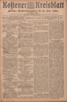Kostener Kreisblatt: amtliches Ver&ouml;ffentlichungsblatt f&uuml;r den Kreis Kosten 1906.08.30 Jg.41 Nr104