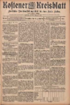 Kostener Kreisblatt: amtliches Ver&ouml;ffentlichungsblatt f&uuml;r den Kreis Kosten 1906.09.27 Jg.41 Nr116