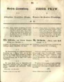 Gesetz-Sammlung f&uuml;r die K&ouml;niglichen Preussischen Staaten. 1865.04.25 No13