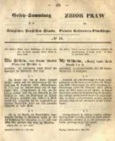 Gesetz-Sammlung für die Königlichen Preussischen Staaten. 1865.05.05 No16