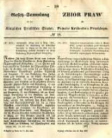 Gesetz-Sammlung f&uuml;r die K&ouml;niglichen Preussischen Staaten. 1865.05.13 No18