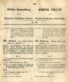 Gesetz-Sammlung f&uuml;r die K&ouml;niglichen Preussischen Staaten. 1865.08.25 No38