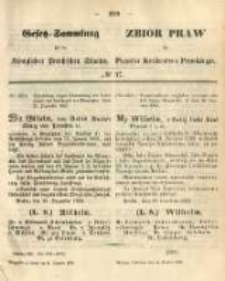 Gesetz-Sammlung f&uuml;r die K&ouml;niglichen Preussischen Staaten. 1865.12.31 No57