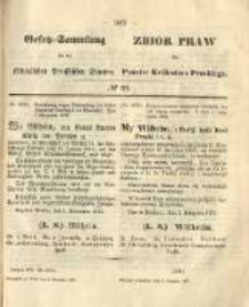 Gesetz-Sammlung f&uuml;r die K&ouml;niglichen Preussischen Staaten. 1872.11.02 No39