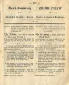 Gesetz-Sammlung f&uuml;r die K&ouml;niglichen Preussischen Staaten. 1872.12.30 No42