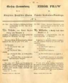 Gesetz-Sammlung für die Königlichen Preussischen Staaten. 1874.03.03 No5