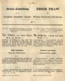 Gesetz-Sammlung für die Königlichen Preussischen Staaten. 1874.03.16 No7