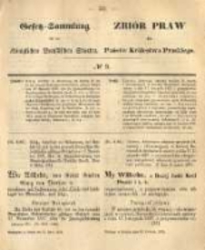 Gesetz-Sammlung f&uuml;r die K&ouml;niglichen Preussischen Staaten. 1874.04.30 No9