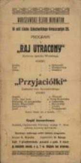 Raj utracony komiczna operetka Wrońskiego : Przyjaci&oacute;łki Znakomita kom. Korzeniowskiego