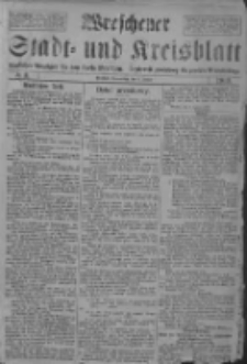Wreschener Stadt und Kreisblatt: amtlicher Anzeiger f&uuml;r den Kreis Wreschen; Orędownik powiatowy dla powiatu Wrzesińskiego 1919.01.09 Nr3