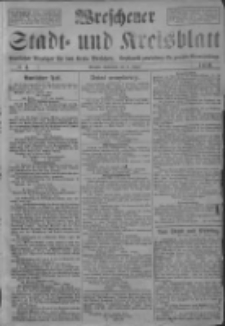 Wreschener Stadt und Kreisblatt: amtlicher Anzeiger für den Kreis Wreschen; Orędownik powiatowy dla powiatu Wrzesińskiego 1919.01.11 Nr4