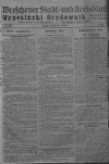 Wreschener Stadt und Kreisblatt; Wrzesiński Orędownik miejski i powiatowy: amtlicher Anzeiger f&uuml;r den Kreis Wreschen; organ urzędowy na powiat wrzesiński 1919.02.11 Nr17