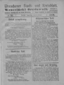 Wreschener Stadt und Kreisblatt; Wrzesiński Orędownik miejski i powiatowy: amtlicher Anzeiger f&uuml;r den Kreis Wreschen; organ urzędowy na powiat wrzesiński 1919.02.20 Nr 21