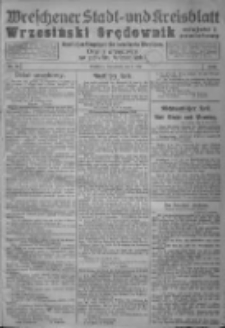 Wreschener Stadt und Kreisblatt; Wrzesiński Orędownik miejski i powiatowy: amtlicher Anzeiger f&uuml;r den Kreis Wreschen; organ urzędowy na powiat wrzesiński 1919.05.03 Nr51