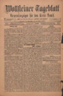 Wollsteiner Tageblatt: Generalanzeiger f&uuml;r den Kreis Bomst: mit der Gratis-Beilage: "Bl&auml;tter und Bl&uuml;ten" 1912.07.01 Nr5