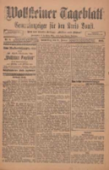 Wollsteiner Tageblatt: Generalanzeiger für den Kreis Bomst: mit der Gratis-Beilage: "Blätter und Blüten" 1912.01.11 Nr8