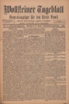 Wollsteiner Tageblatt: Generalanzeiger f&uuml;r den Kreis Bomst: mit der Gratis-Beilage: "Bl&auml;tter und Bl&uuml;ten" 1912.01.17 Nr13