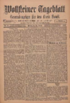 Wollsteiner Tageblatt: Generalanzeiger f&uuml;r den Kreis Bomst: mit der Gratis-Beilage: "Bl&auml;tter und Bl&uuml;ten" 1912.01.19 Nr15
