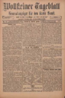 Wollsteiner Tageblatt: Generalanzeiger f&uuml;r den Kreis Bomst: mit der Gratis-Beilage: "Bl&auml;tter und Bl&uuml;ten" 1912.01.25 Nr20